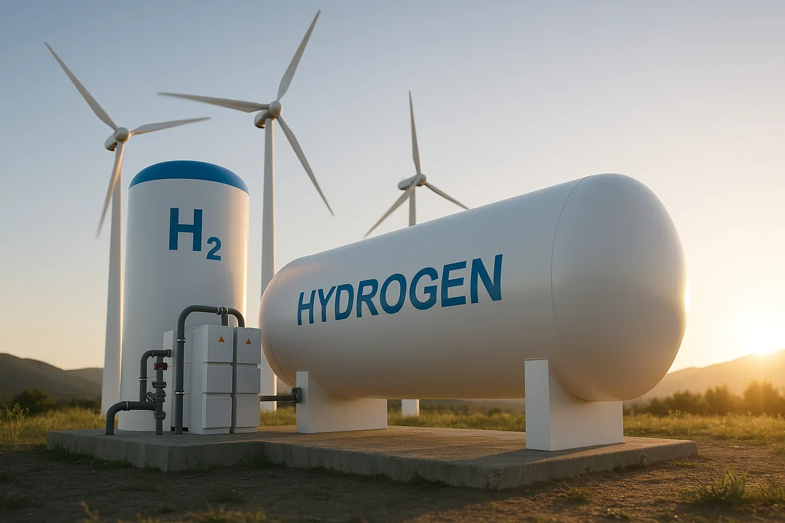 Hydrogen energy application representing Milltech hydrogen components
