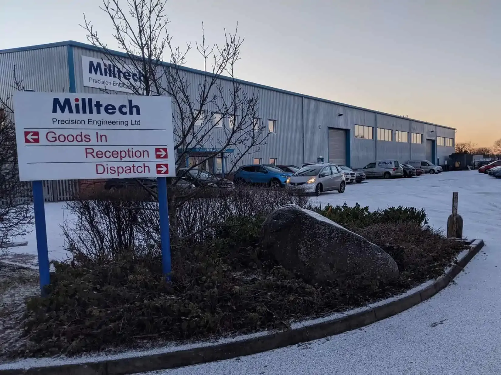 The Milltech Precision Engineering factory on Rackheath Industrial Estate, Norwich