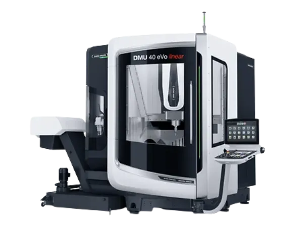 DMG DMU 40 eVo — a machine in Milltech's cnc milling fleet